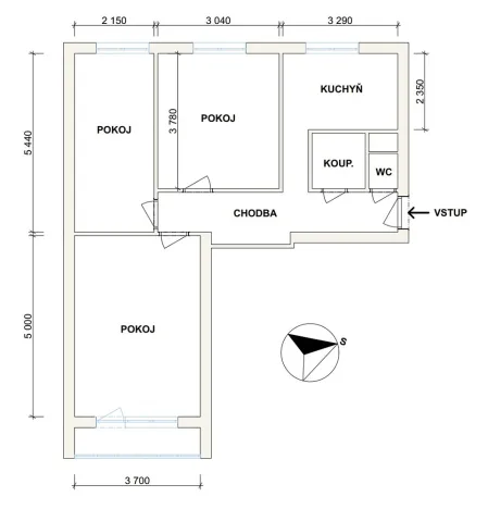 Prodej bytu 3+1, Havířov - Podlesí, Kmochova, 63 m2