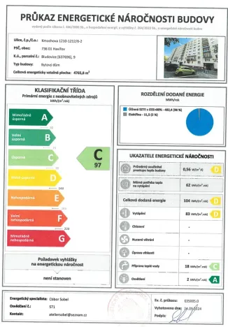 Prodej bytu 3+1, Havířov - Podlesí, Kmochova, 63 m2