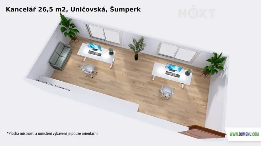 Pronájem kanceláře, Šumperk, Uničovská, 26 m2