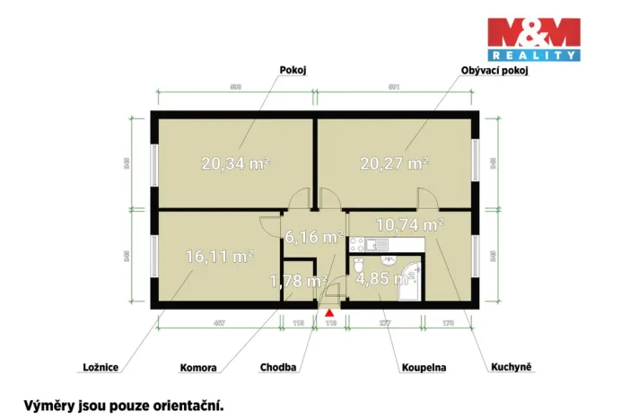 Prodej bytu 3+1, Žlutice, Mlýnská, 77 m2