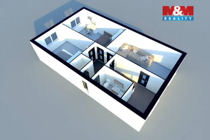 Prodej bytu 3+1, Žlutice, Mlýnská, 77 m2