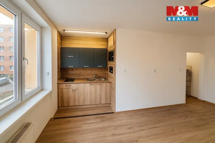 Pronájem bytu 1+kk, Klášterec nad Ohří - Miřetice u Klášterce nad Ohří, Pod Stadionem, 27 m2