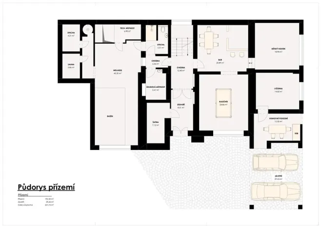 Prodej rodinného domu, Benecko, 635 m2