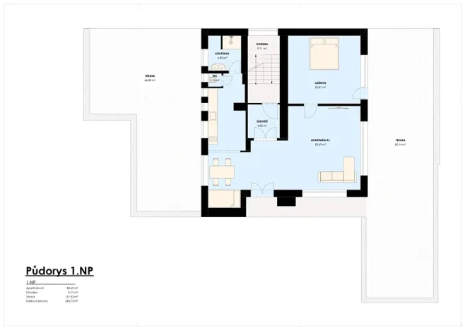 Prodej rodinného domu, Benecko, 635 m2