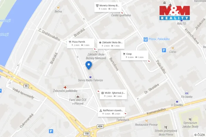 Pronájem bytu 3+1, Přerov - Přerov I-Město, Boženy Němcové, 103 m2