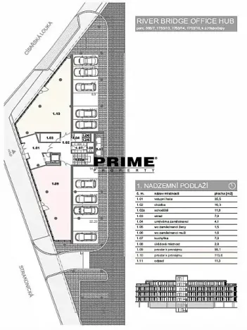 Pronájem obchodního prostoru, Praha - Hlubočepy, Strakonická, 114 m2