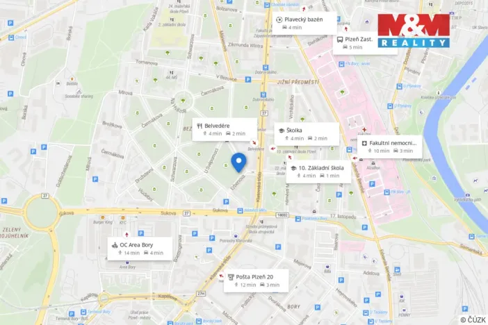 Pronájem bytu 3+1, Plzeň - Jižní Předměstí, Erbenova, 140 m2