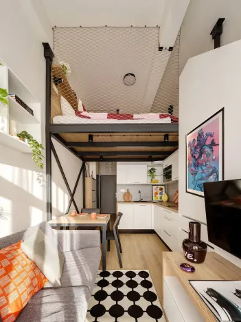 Pronájem bytu 1+kk, Praha - Hloubětín, Poděbradská, 28 m2