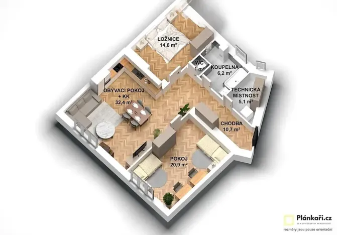 Pronájem bytu 3+kk, Slaný, Stehlíkova, 96 m2