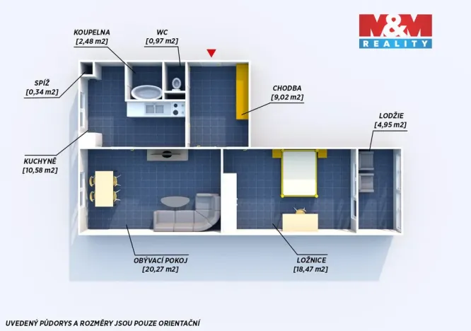 Prodej bytu 2+1, Plzeň, Sokolovská, 62 m2