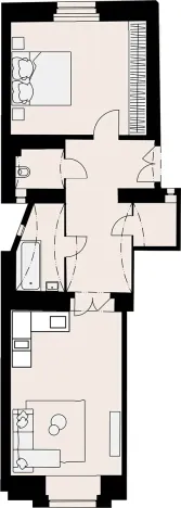 Pronájem bytu 2+kk, Praha, Na Švihance, 66 m2