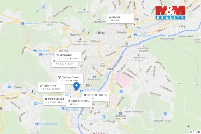 Pronájem bytu 3+1, Náchod - Staré Město nad Metují, Pražská, 75 m2