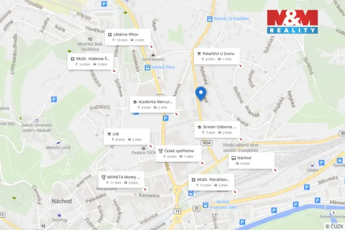 Pronájem bytu 1+kk, Náchod, Borská, 30 m2