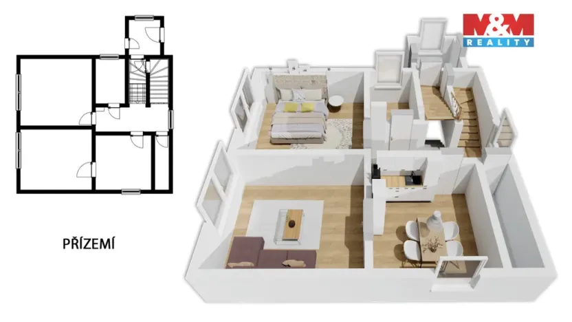 Prodej rodinného domu, Dobrovice - Sýčina, 129 m2