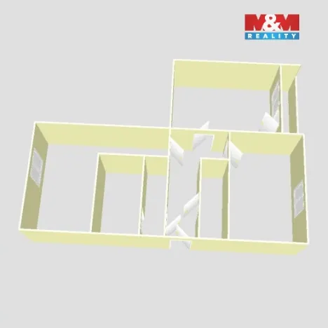 Pronájem bytu 2+1, Jirkov, Generála Svobody, 58 m2