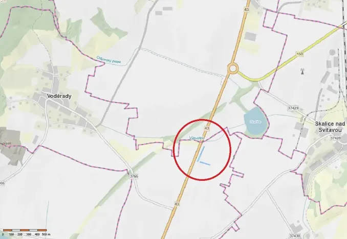 Prodej pole, Voděrady, 3169 m2