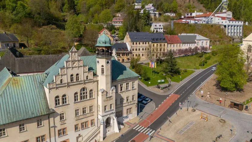 Prodej bytu 1+kk, Jáchymov, náměstí Republiky, 38 m2