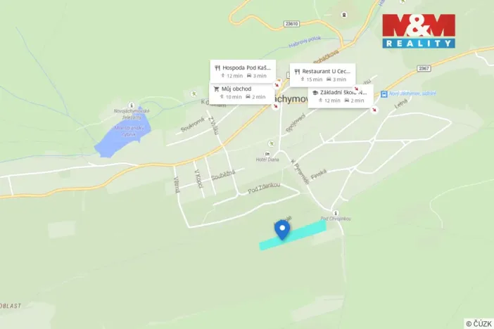 Prodej pozemku pro bydlení, Nový Jáchymov, 9852 m2