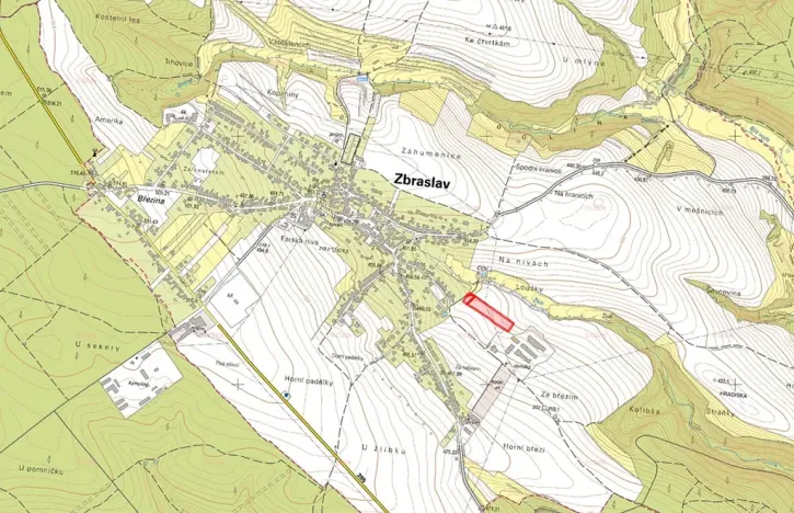Prodej podílu pole, Zbraslav, 4495 m2