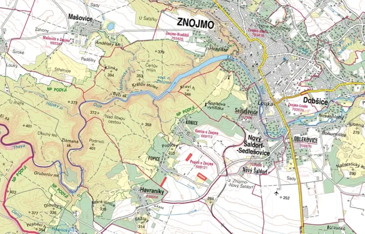 Prodej podílu pole, Znojmo, 25300 m2