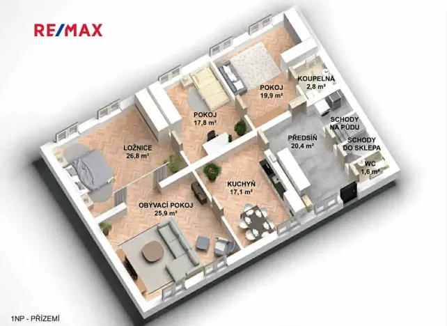 Prodej rodinného domu, Plaňany, Pražská, 152 m2