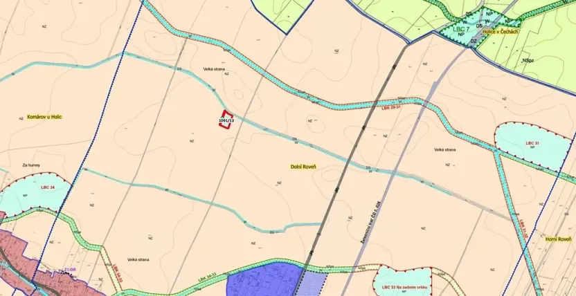 Prodej pole, Dolní Roveň, 2651 m2