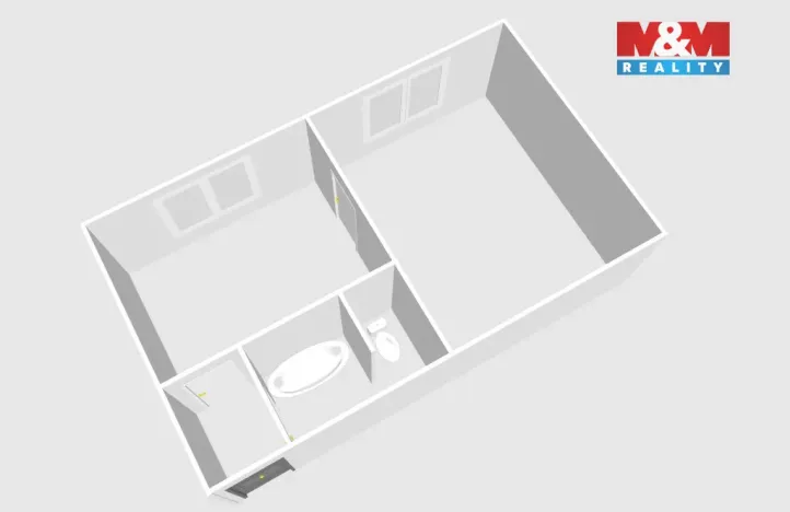Prodej bytu 1+1, Děčín - Děčín III-Staré Město, Oblouková, 36 m2