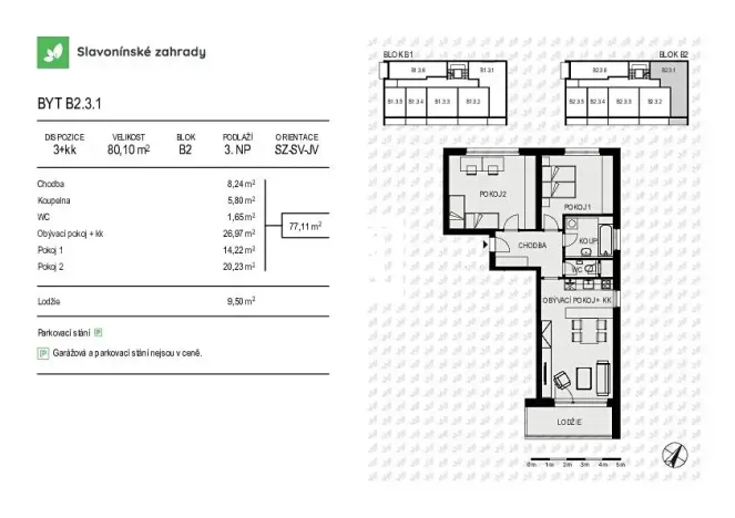 Prodej bytu 3+kk, Olomouc, Loudova, 80 m2