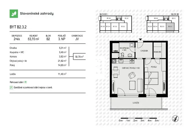 Prodej bytu 2+kk, Olomouc, Loudova, 54 m2