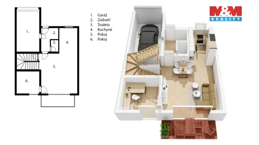 Prodej rodinného domu, Plzeň - Radobyčice, Nad Strání, 134 m2