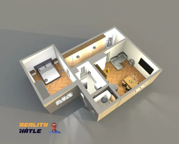 Prodej bytu 2+kk, Hradec Králové, Bratří Čapků, 59 m2