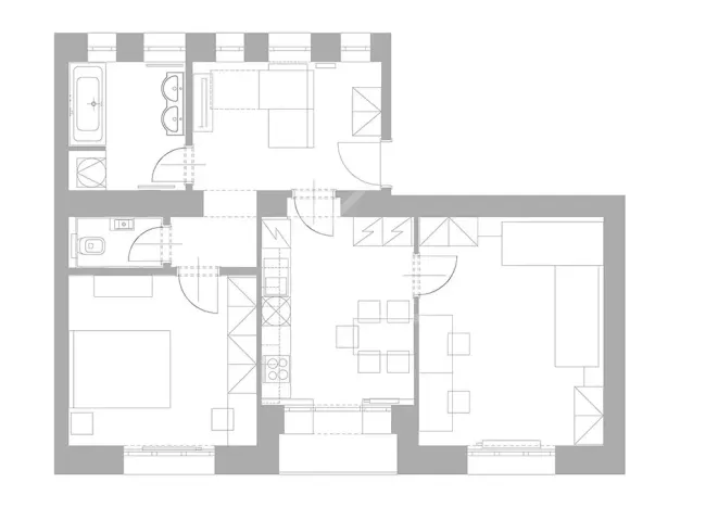 Pronájem bytu 2+1, Praha - Smíchov, Na pláni, 68 m2