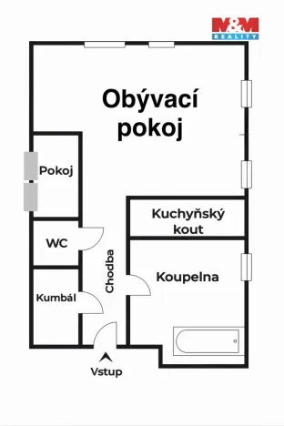 Pronájem bytu 1+1, Staňkovice, Zelená, 50 m2