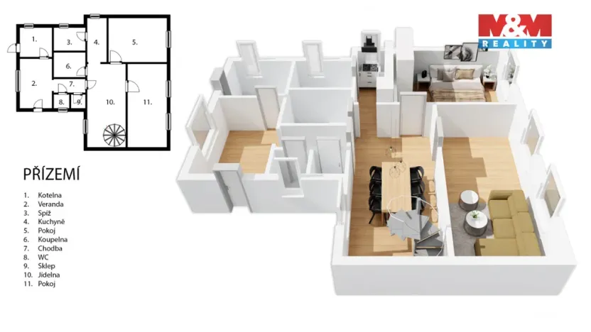 Prodej rodinného domu, Všejany, Na Prstýnku, 130 m2