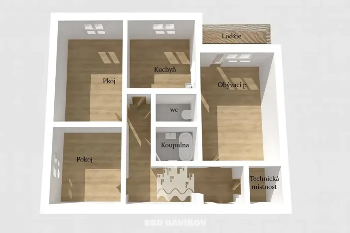 Prodej bytu 3+1, Havířov, Marie Pujmanové, 62 m2