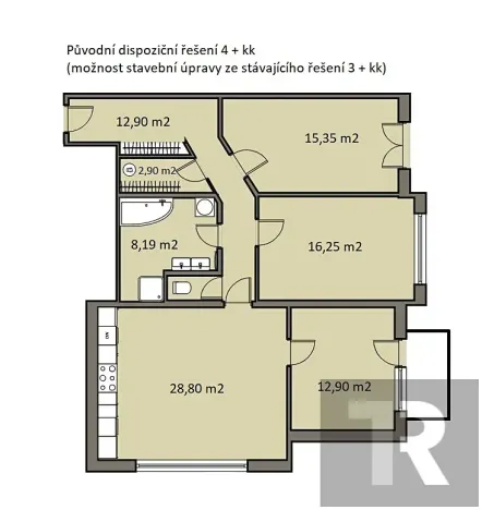 Prodej bytu 3+kk, Plzeň, V Bezinkách, 108 m2