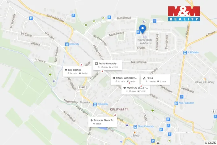 Pronájem bytu 3+kk, Praha - Kolovraty, Meduňková, 109 m2