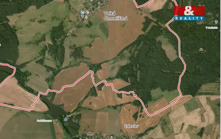 Prodej pole, Velká Chmelištná, 2951 m2