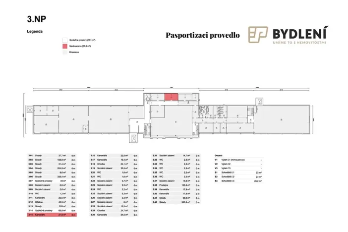 Pronájem skladu, Ústí nad Labem, Žižkova, 782 m2