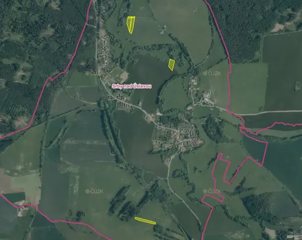 Prodej pole, Srby, 6936 m2