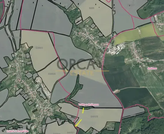 Prodej louky, Vrbka, 3028 m2