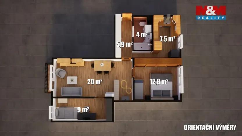 Prodej bytu 3+1, Ústí nad Labem - Ústí nad Labem-centrum, SNP, 63 m2