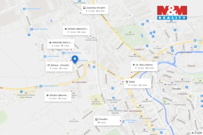 Prodej bytu 3+1, Chrudim - Chrudim IV, Na Rozhledně, 70 m2