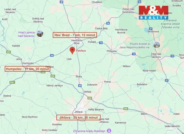 Prodej pozemku pro bydlení, Lípa - Petrkov, 1120 m2