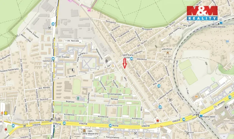 Prodej garáže, Kladno, Míru, 18 m2