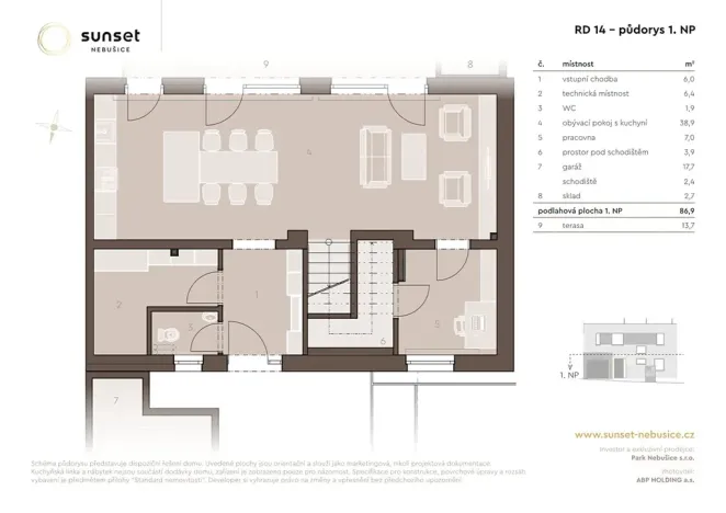 Prodej rodinného domu, Praha - Nebušice, Rajtoralova, 153 m2