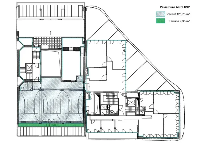 Pronájem kanceláře, Praha - Nové Město, Václavské náměstí, 133 m2