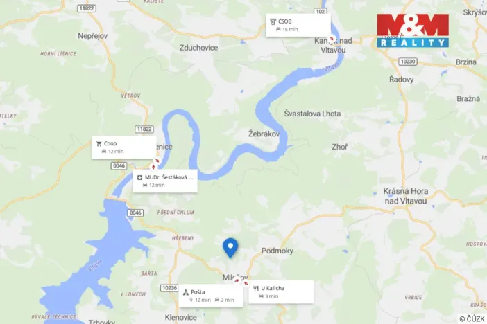 Prodej pole, Milešov, 4731 m2