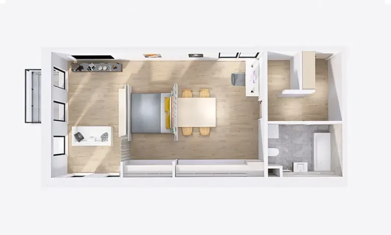 Pronájem bytu 1+kk, Jablonec nad Nisou, Krkonošská, 62 m2