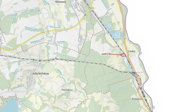 Dražba lesa, Karviná, 1999 m2